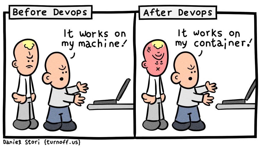 before devops / after devops geek comic