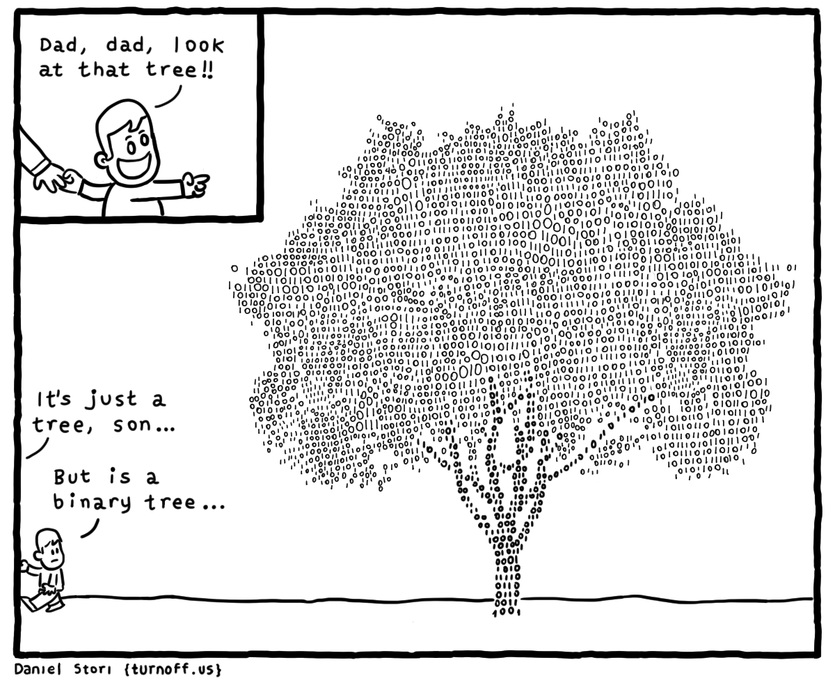 binary tree geek comic
