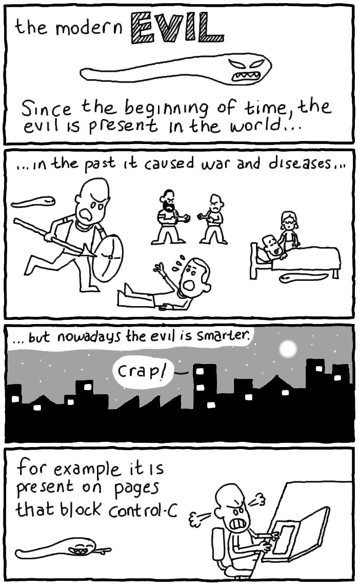 the modern evil geek comic
