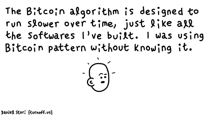 the bitcoin design pattern geek comic