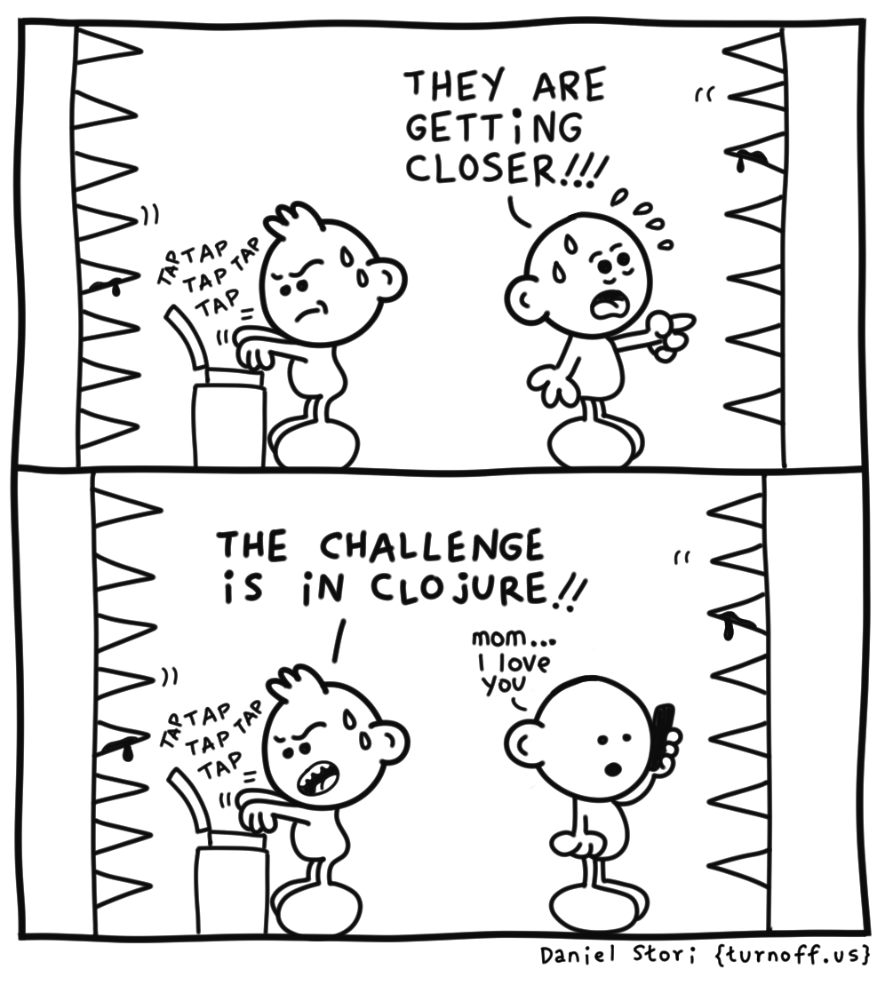 clojure challenge geek comic