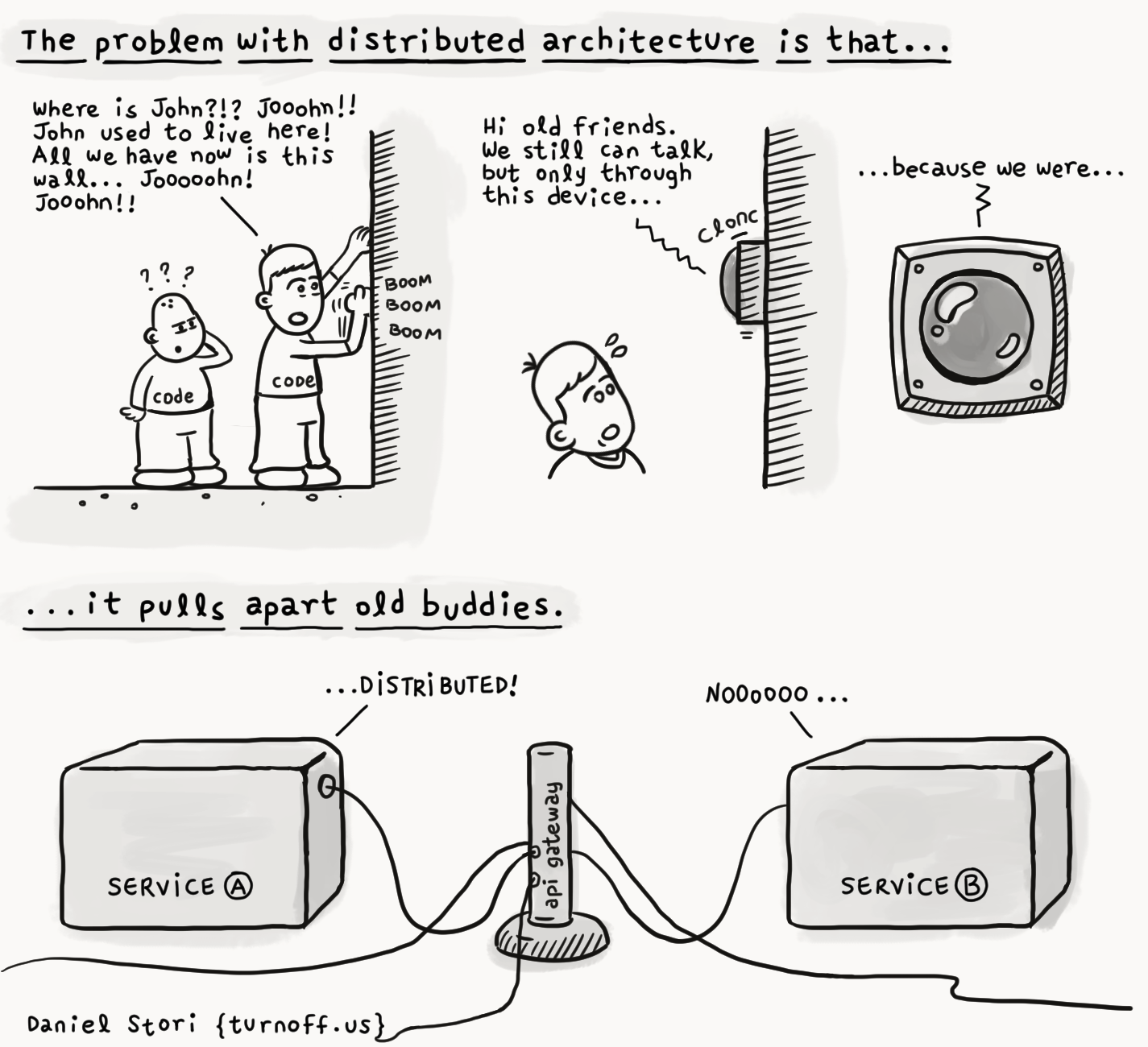 distributed architecture drama geek comic