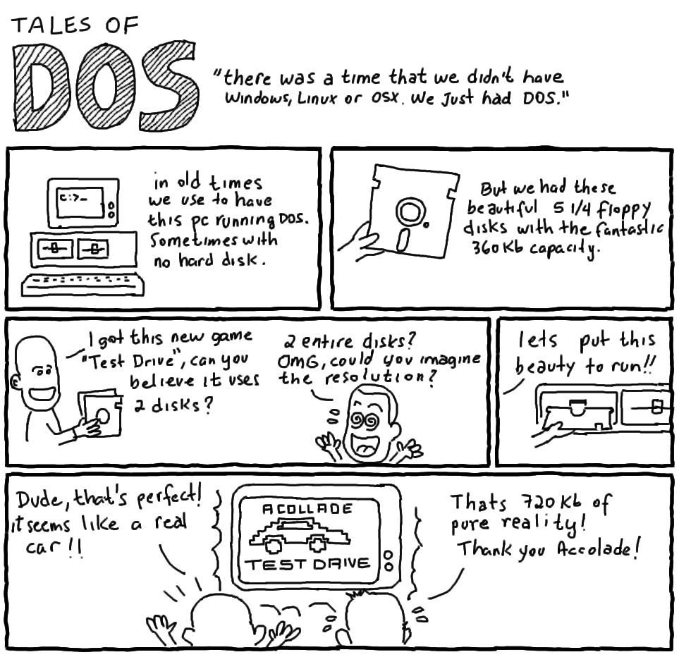 tales of dos geek comic