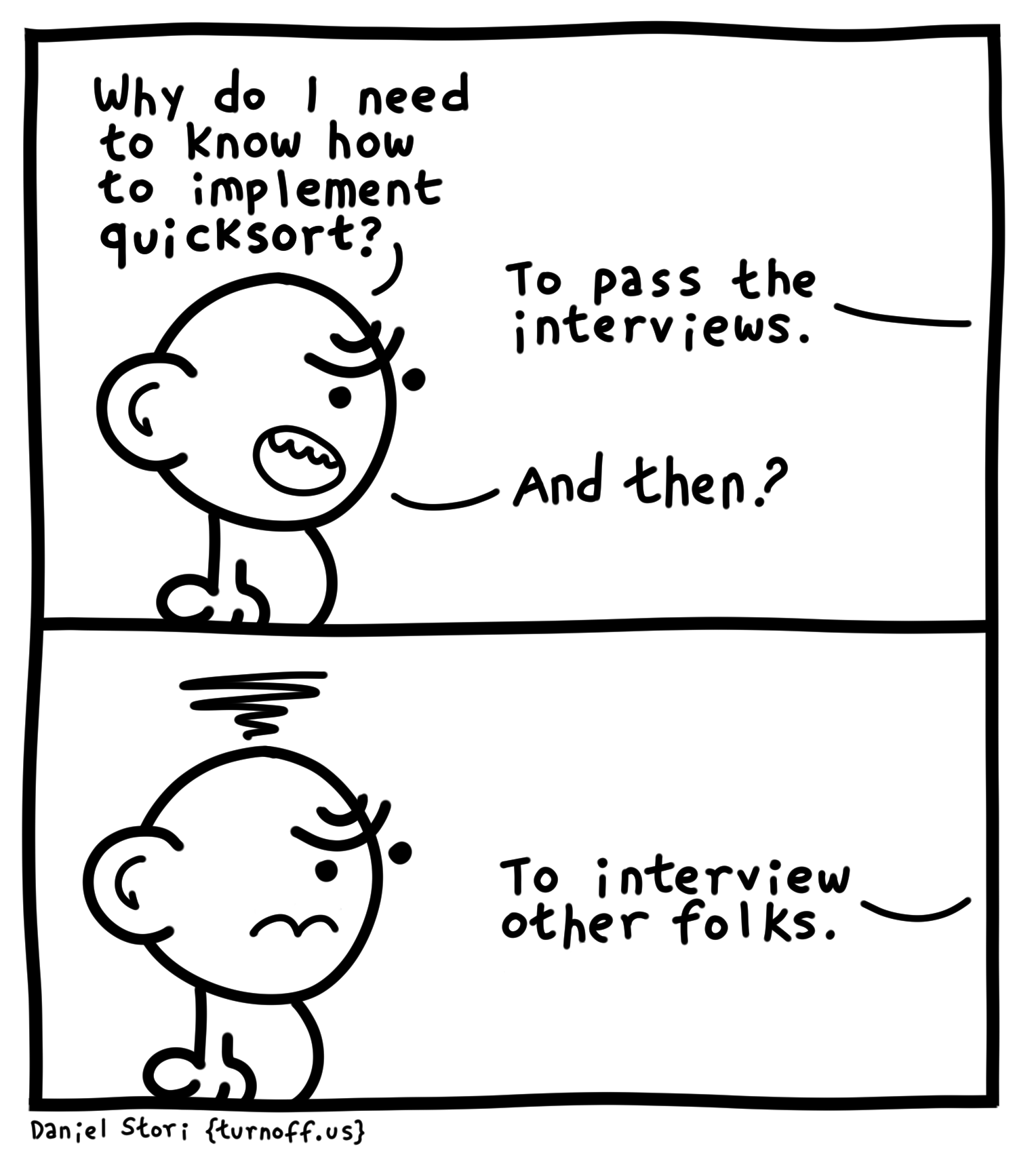 Dev Interviews geek comic