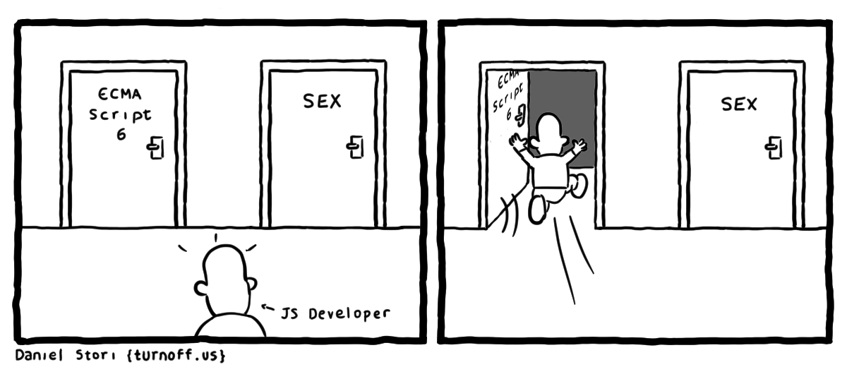 about javascript developers geek comic