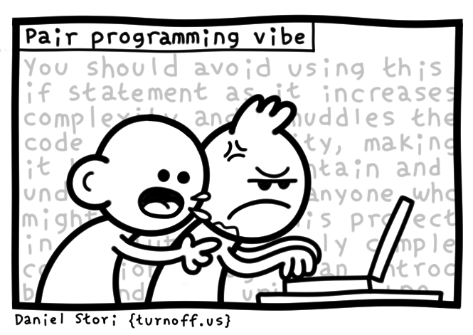 pair programming vibe 2 geek comic