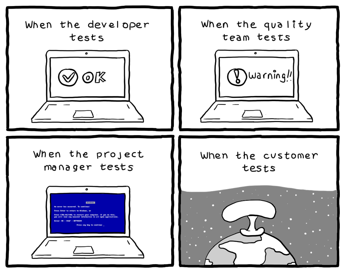 software testing geek comic